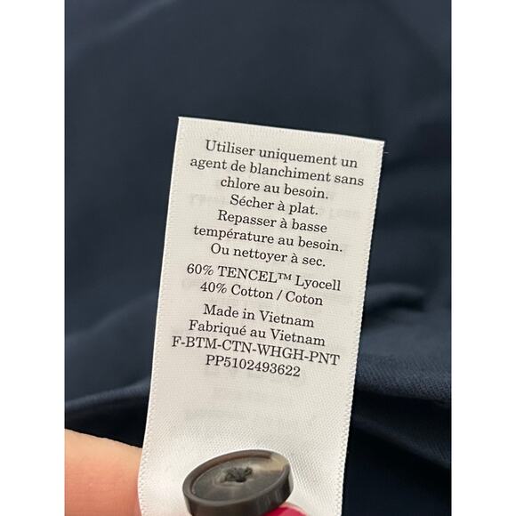 Everlane The Draper Tapered Pant in Buttersmooth Navy Blue 6 Short - Picture 6 of 8